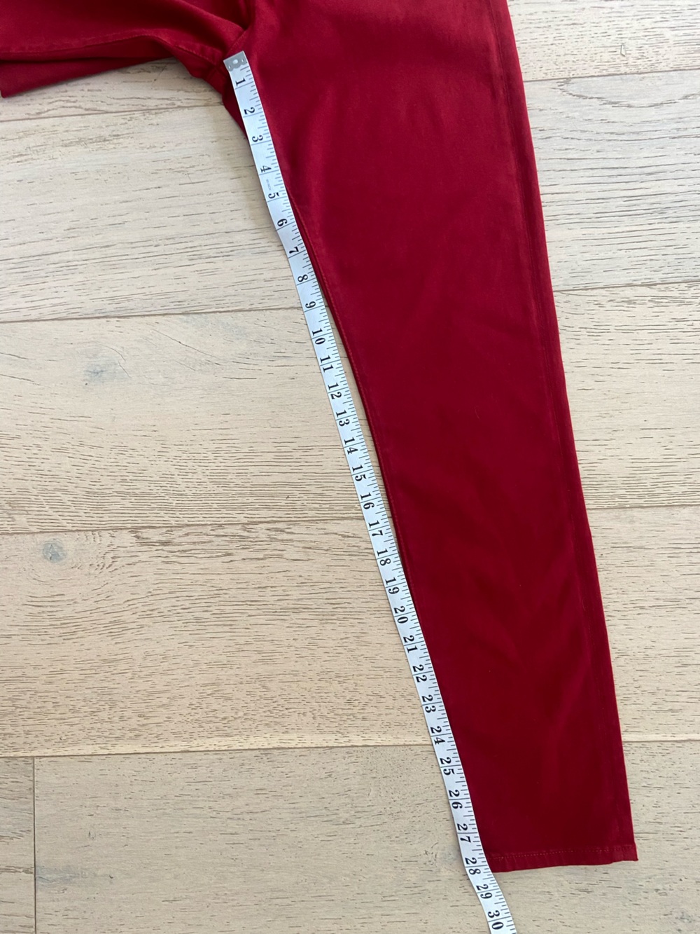 AG Adriano Goldschmied The Farrah High Rise Ankle Jeans Dark Red 30 EUC - Picture 8 of 8